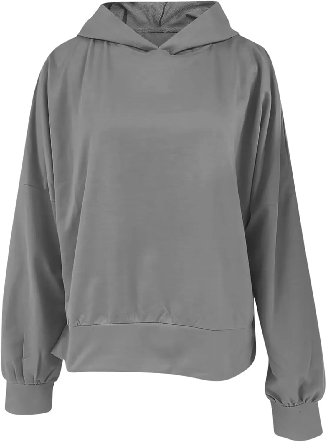 Oversized Hoodies for Women Split Side Hem Hooded Neck Sweatshirts Casual Long Sleeve Drop Shoulder Pullover Tops