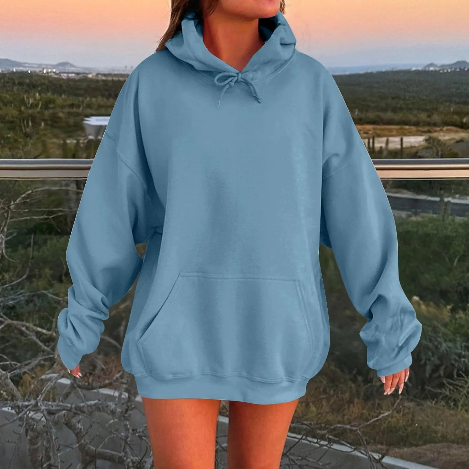 Oversized Hoodies For Women,2024 Fall Trendy Cotton Pullover Sweatshirt Long Sleeve Shirts Y2K Hoodies Basic Tops