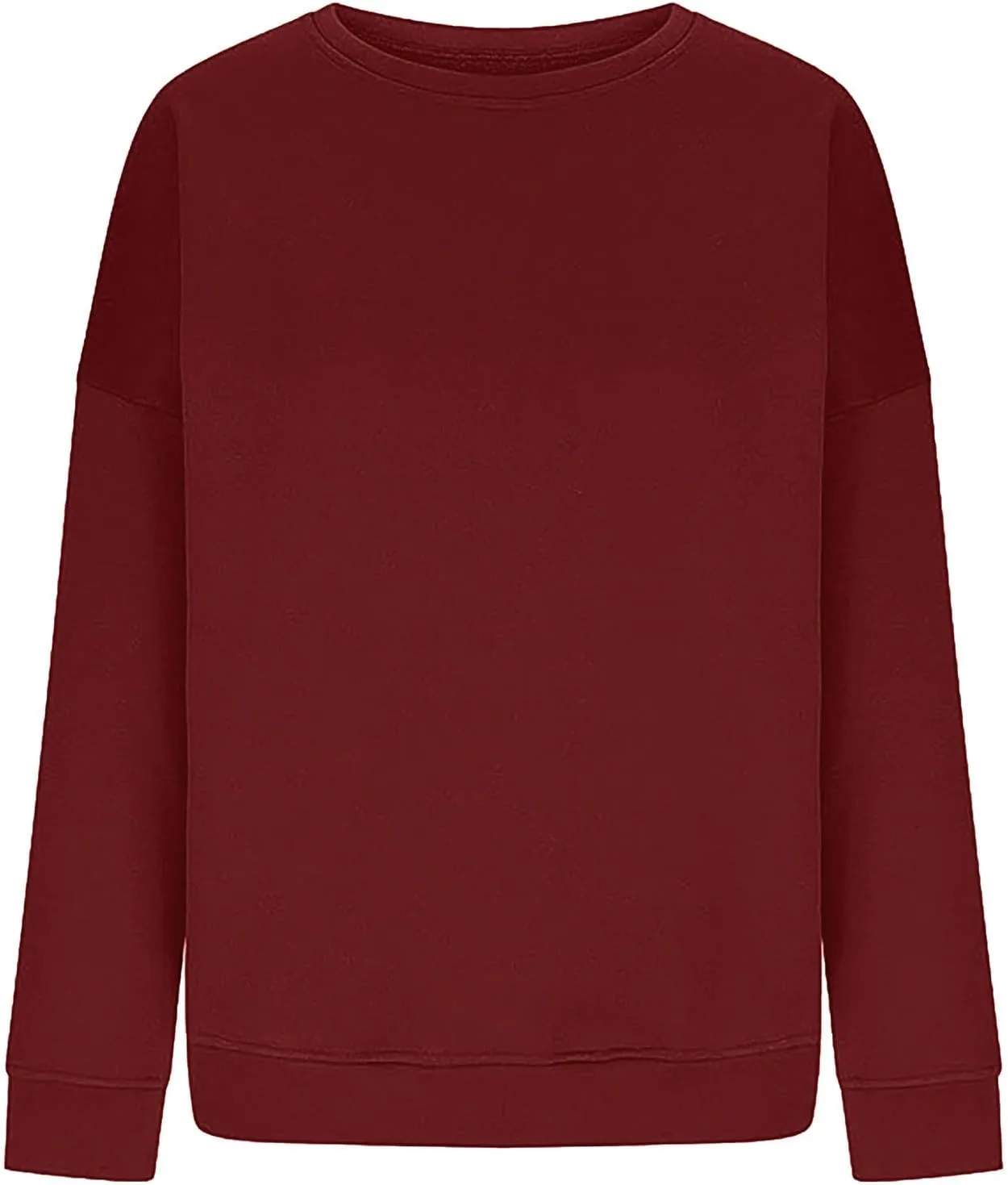 Oversized Long Sleeve Crewneck Sweatshirts for Women Cute Casual Loose Fleece Pullover Sweatshirt Fashion Fall Tops