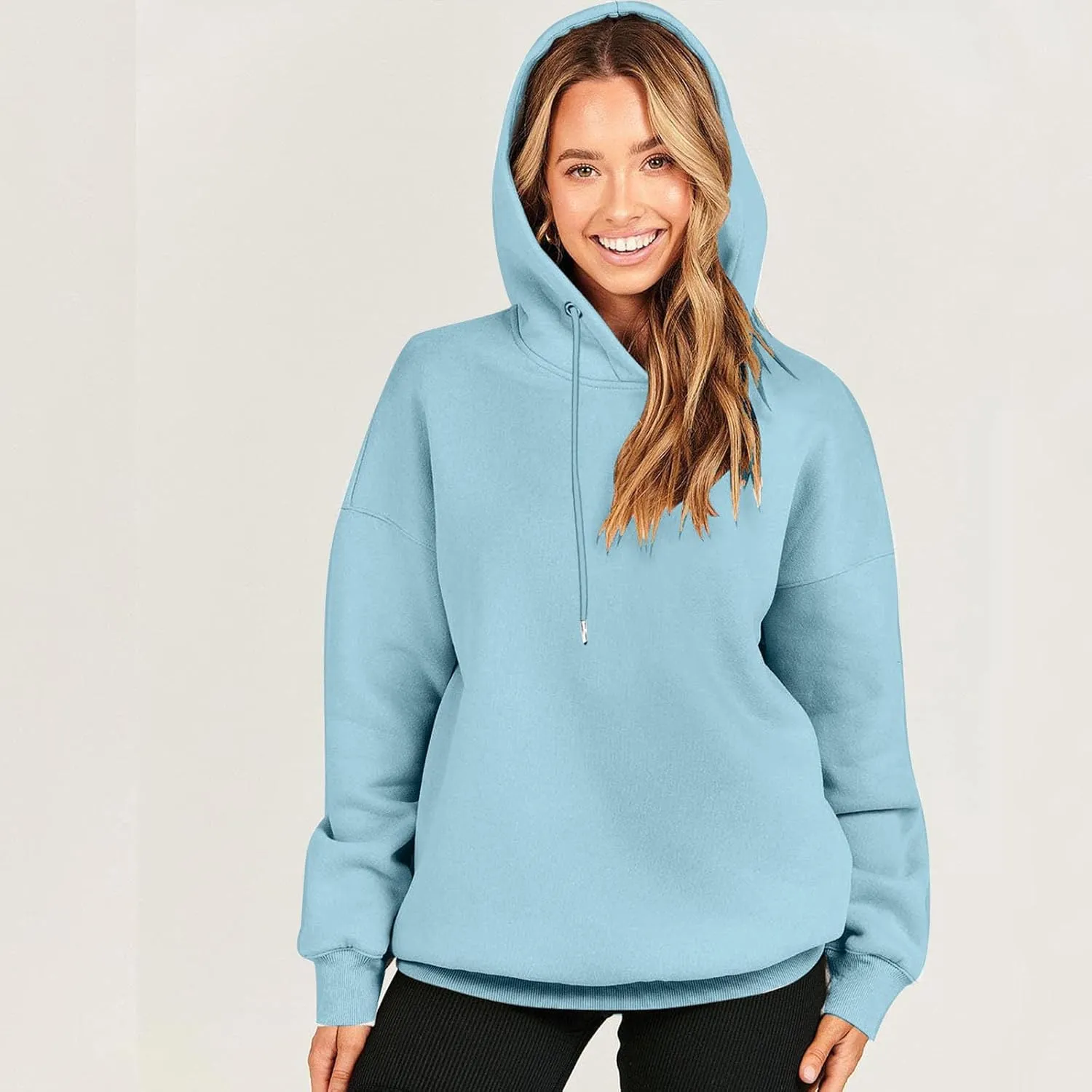 Oversized Long Sleeve Hoodies Sweatshirts For Women 2023 Trendy Fall Outfits Casual Hooded Pullover Tops With Hood