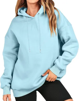 Oversized Long Sleeve Hoodies Sweatshirts For Women 2023 Trendy Fall Outfits Casual Hooded Pullover Tops With Hood