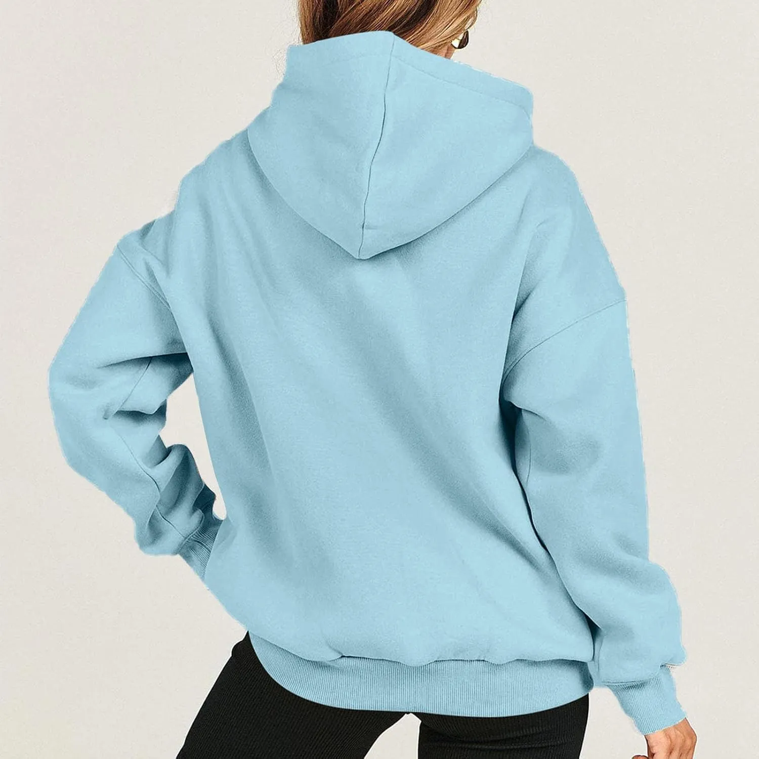 Oversized Long Sleeve Hoodies Sweatshirts For Women 2023 Trendy Fall Outfits Casual Hooded Pullover Tops With Hood