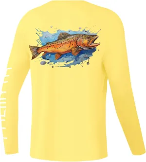 Palmyth Boys Fishing Shirt Youth Long Sleeve T-Shirt UPF 50  Sun Protection