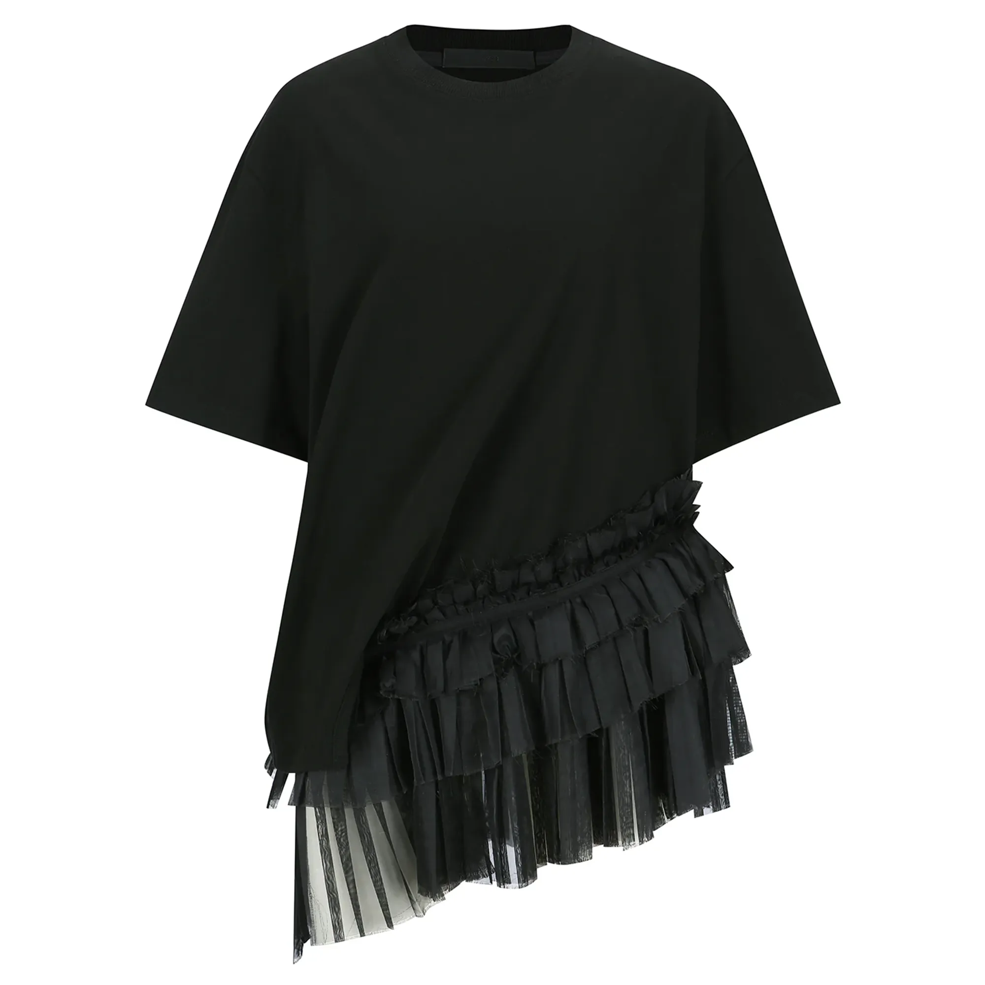 Pleates Detail Layered Top