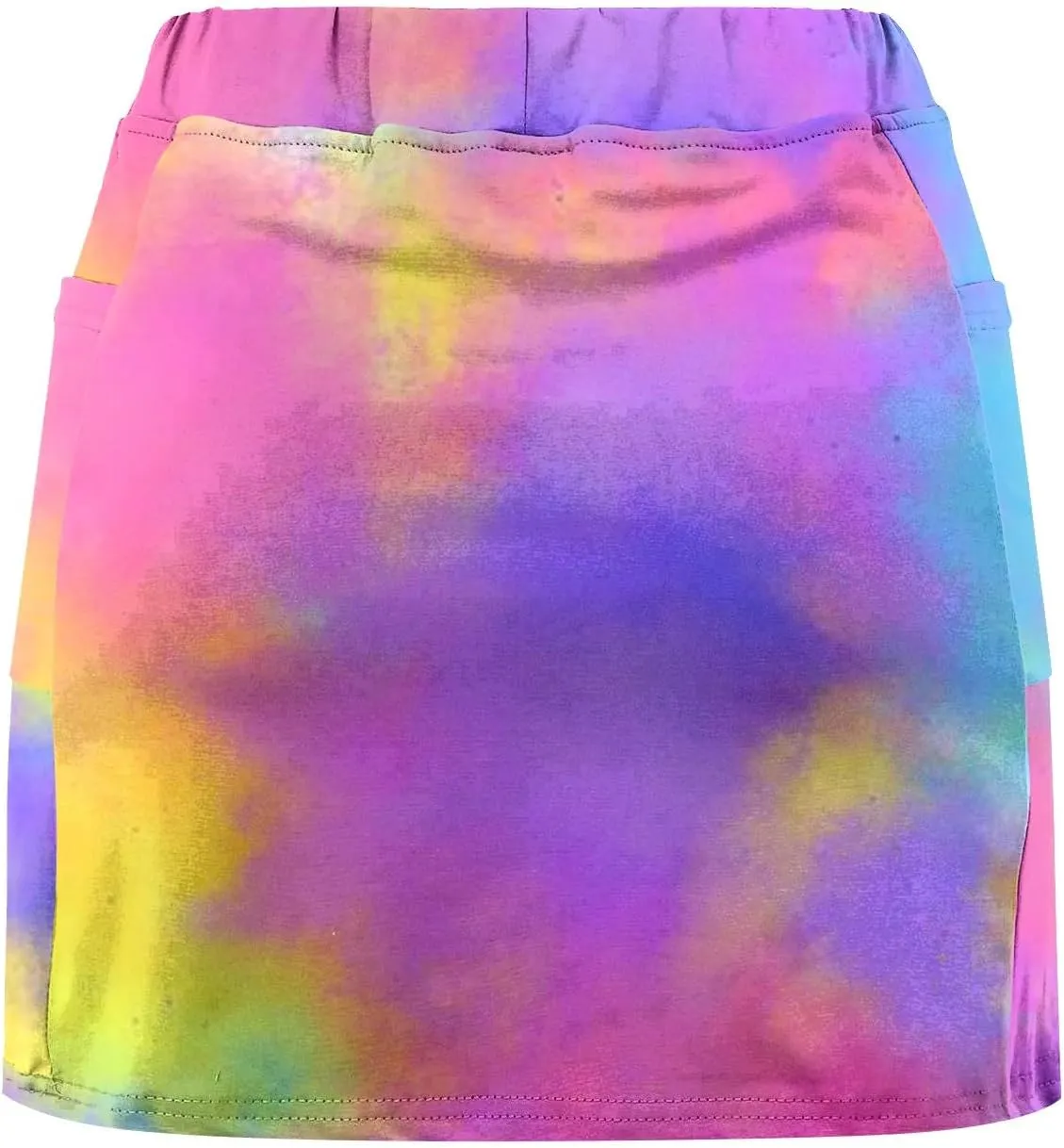 Plus Size Skorts for Curvy Women Summer Tummy Control Athletic Short High Waist Loose Casual Outfits with Pockets