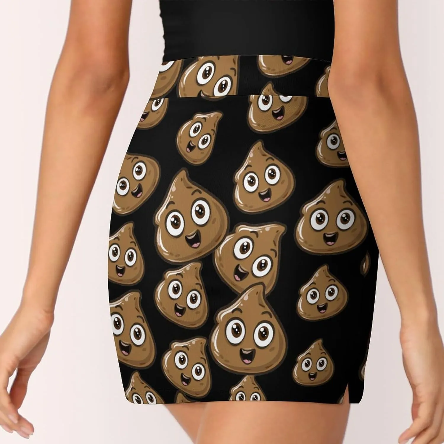 Poop Shit Women's Skort Athletic Skirt Golf Skorts A-line Skirts with Built-in Shorts Pockets