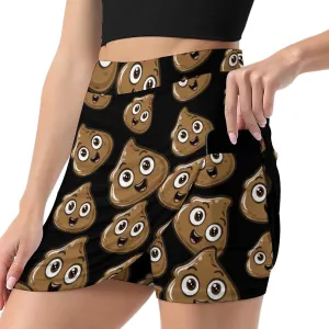 Poop Shit Women's Skort Athletic Skirt Golf Skorts A-line Skirts with Built-in Shorts Pockets