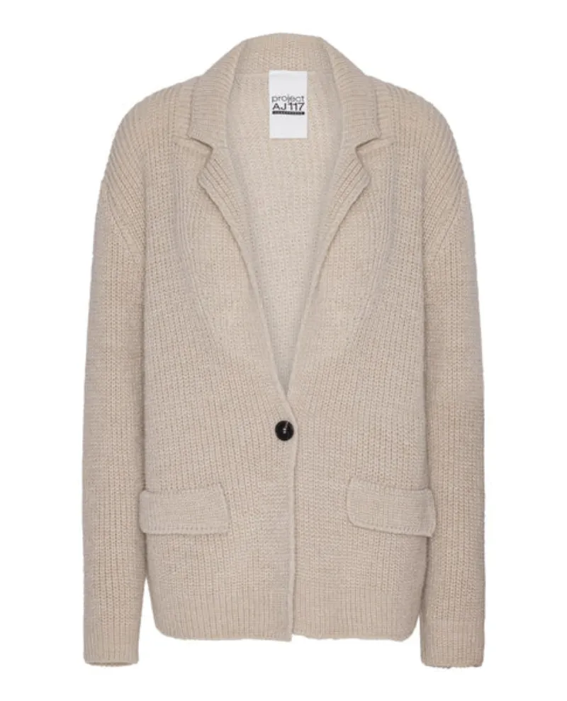 Project AJ117 Smith Sand Blazer Cardigan - UK12