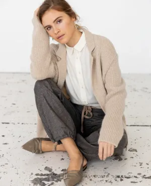 Project AJ117 Smith Sand Blazer Cardigan - UK12