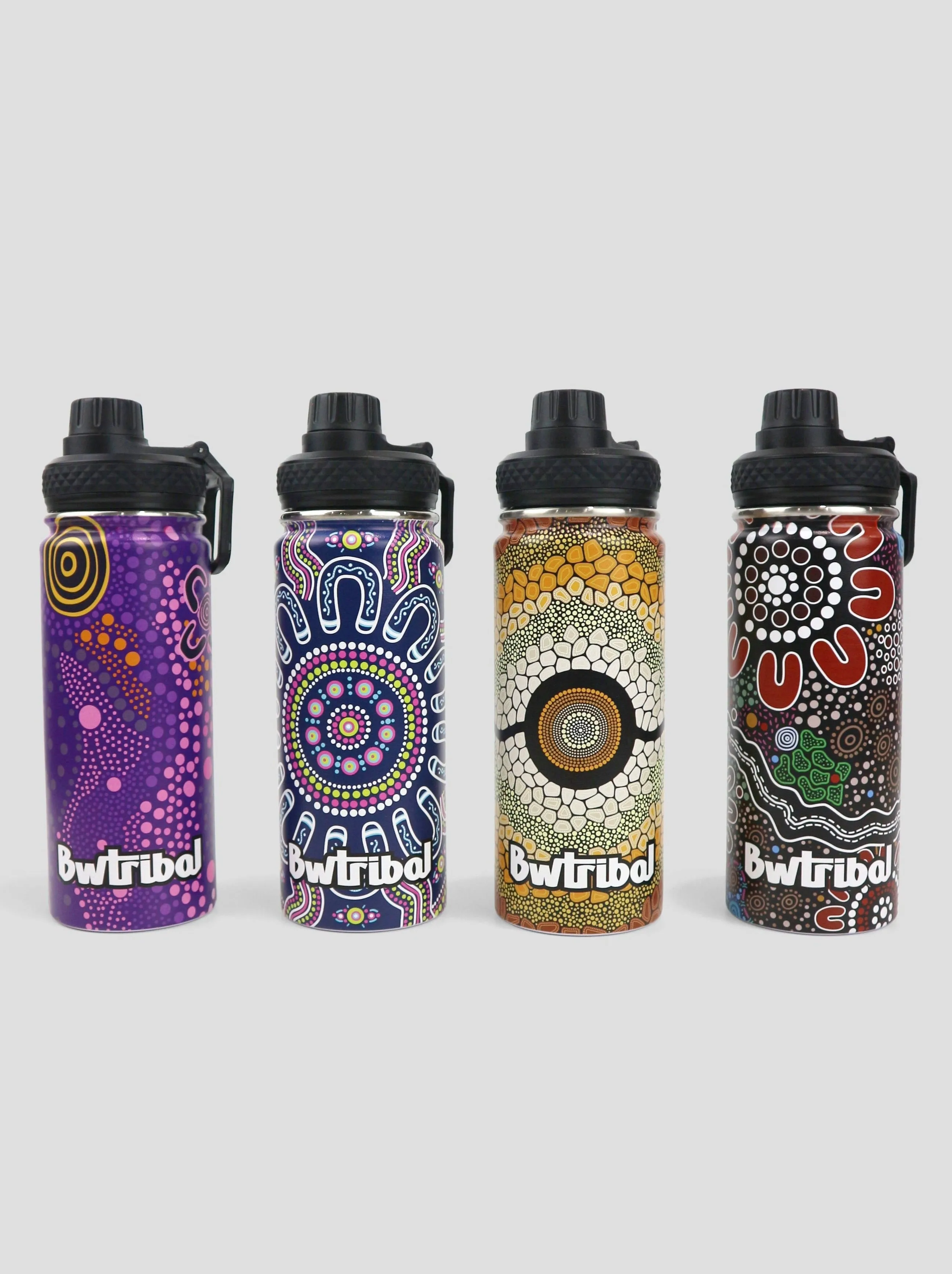 Purple Desert Flower - Insulated Water Bottle