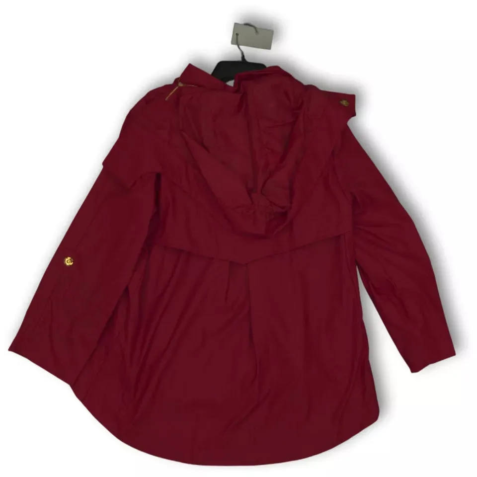 Rain coat, Wind breaker water resistant -  Burgundy  Savina