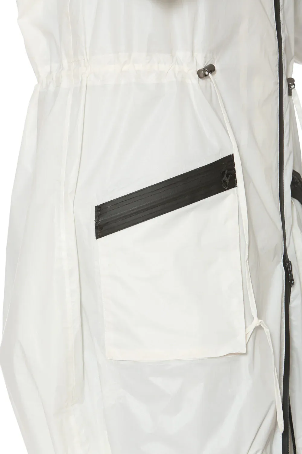 Rain coat, Wind breaker Water resistant - WHITE   Sabrina