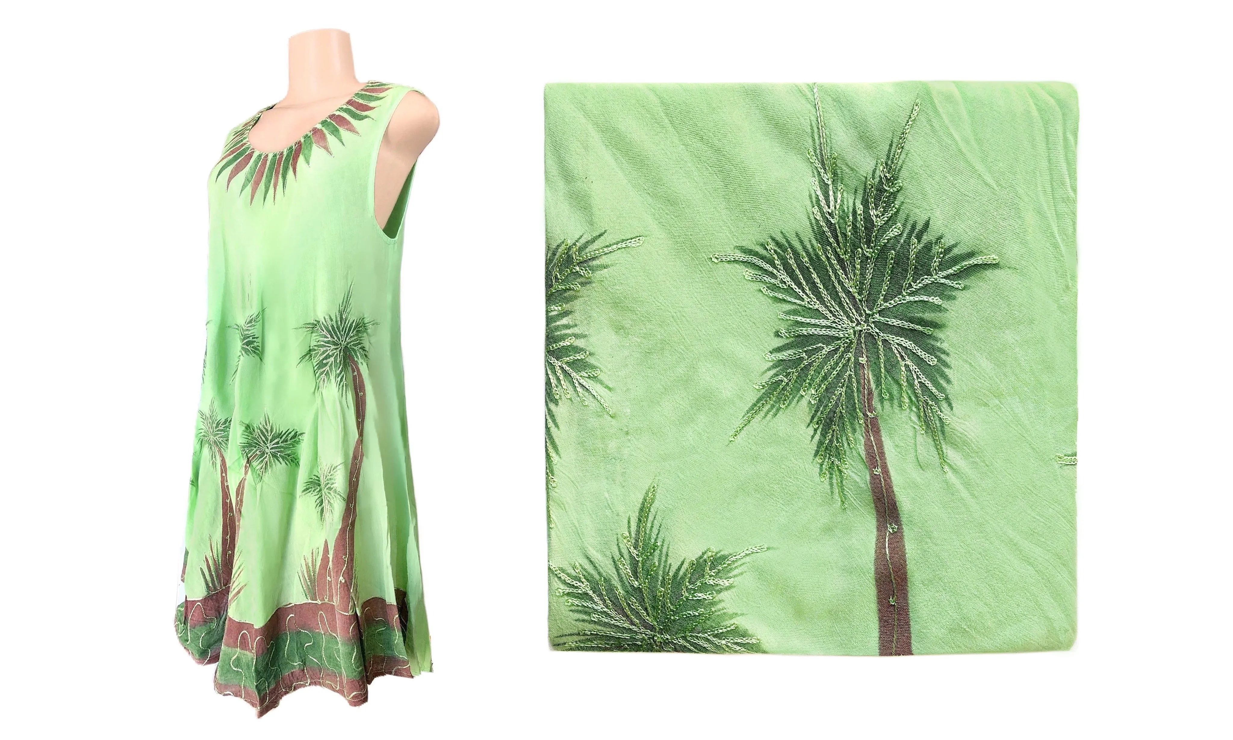 Relaxed & Flowy Palm Trees Dress
