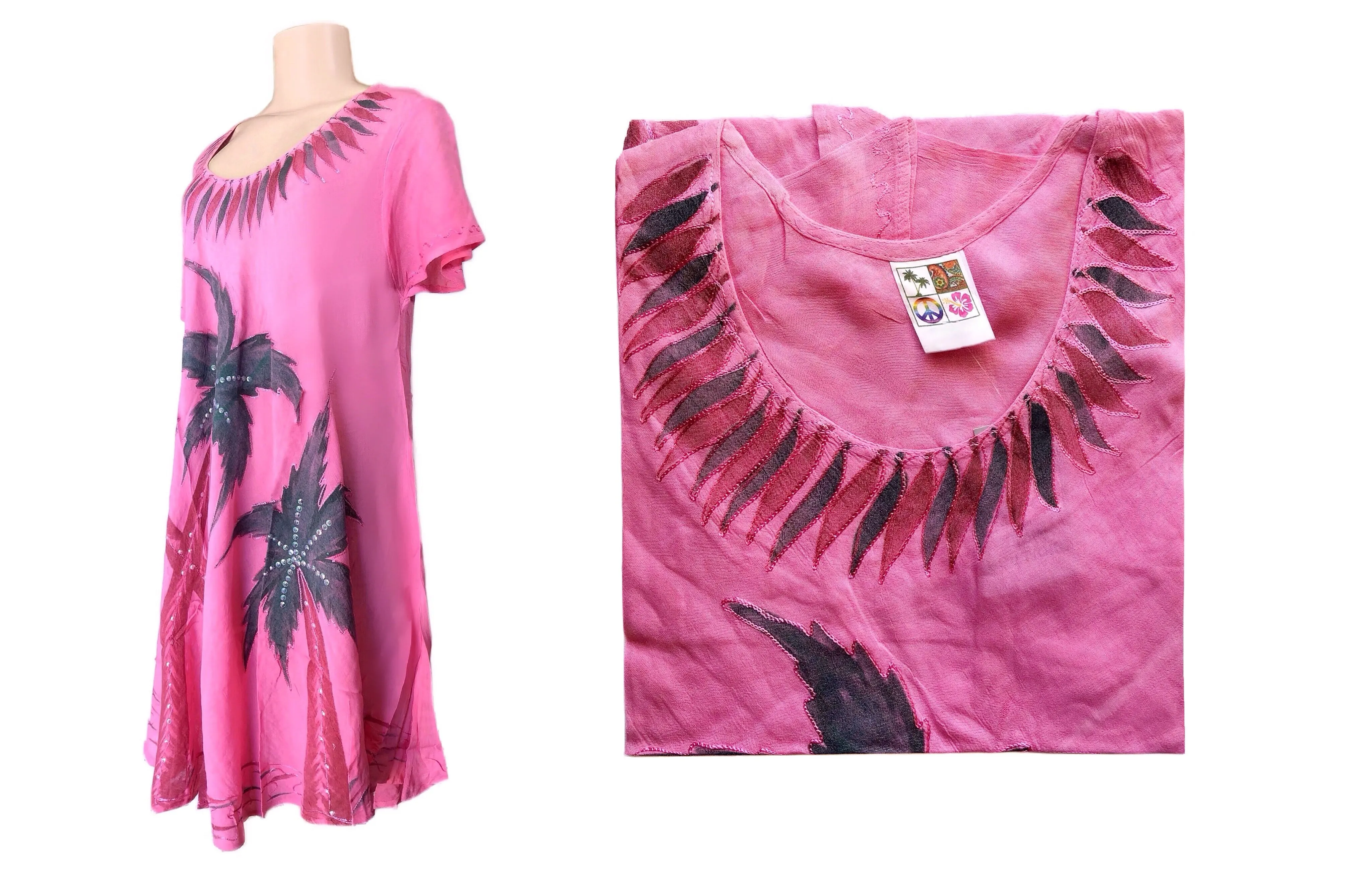 Relaxed & Flowy Palm Trees Dress