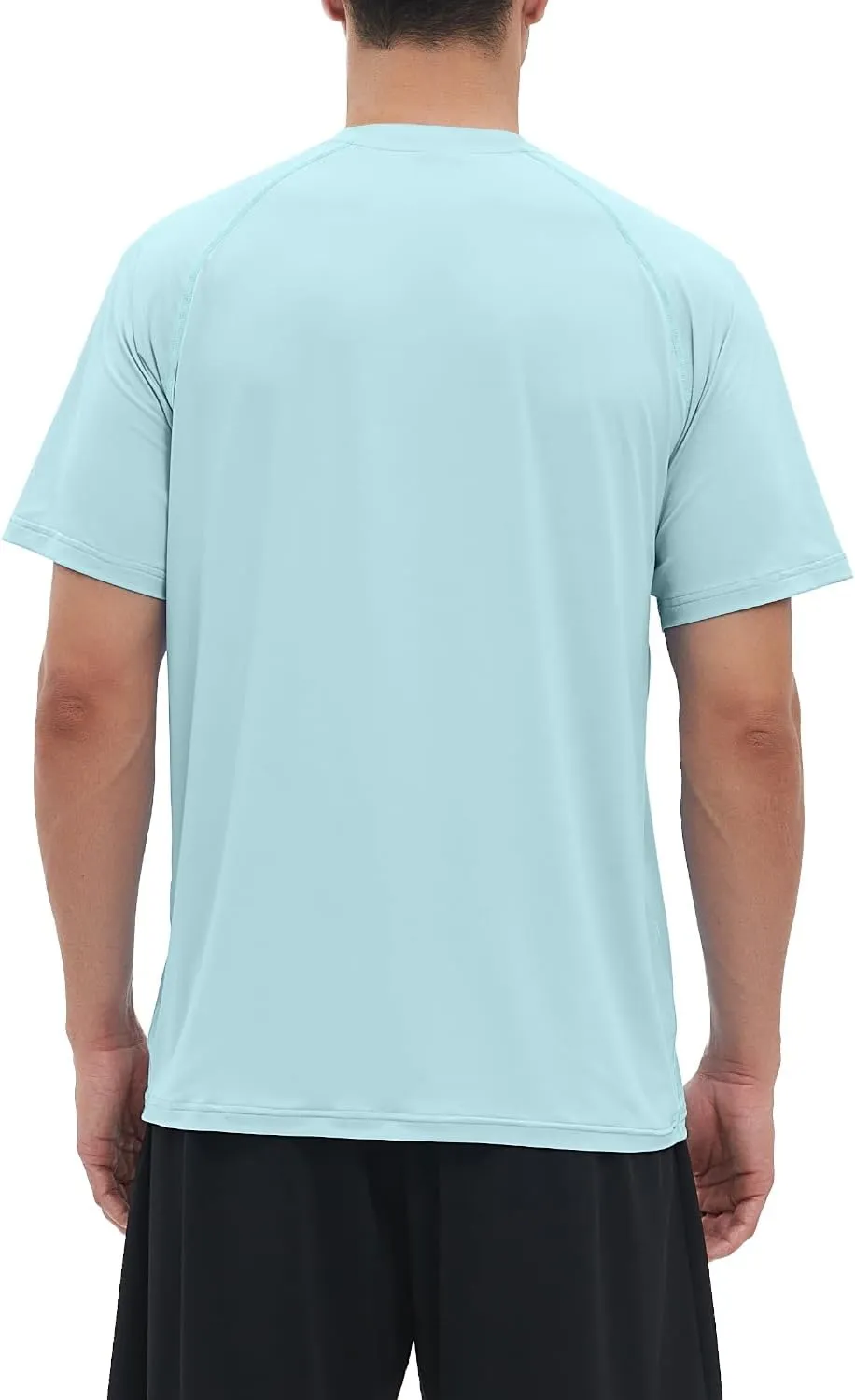 Riverruns Men's Rash Guard Swim Shirt Short Sleeve Quick Dry UPF 50  Sun Protection Fishing T-Shirt