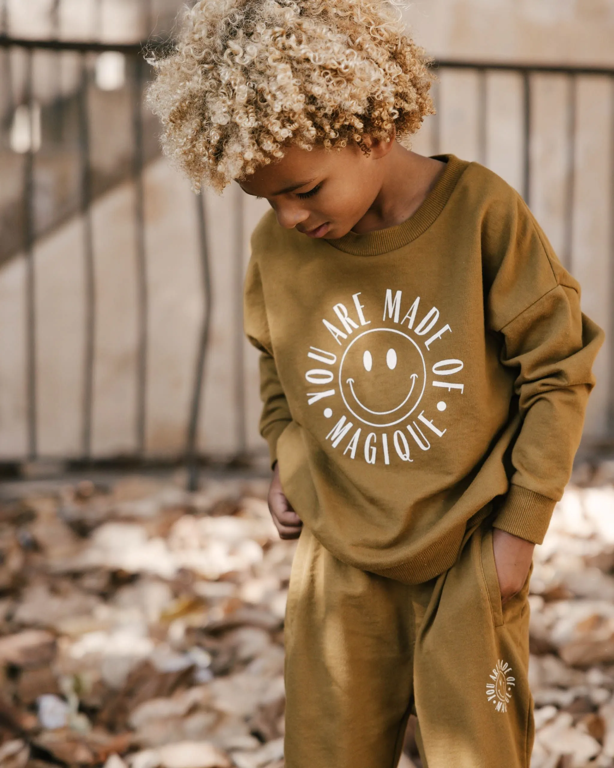 Rylee   Cru Sweatshirt - Chartreuse Made of Magique