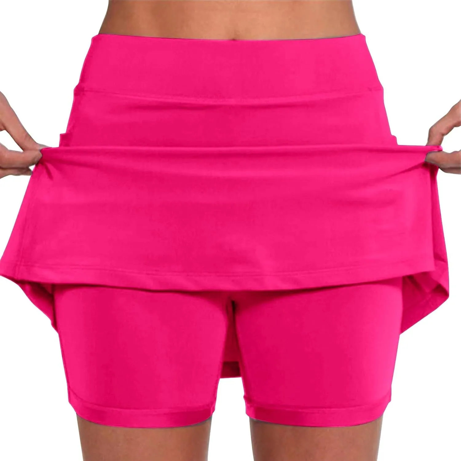 Skorts for Women with Pockets That Soft Lightweight Skirt Athletic Inner Pants for Running Tennis Golf Workout Sports