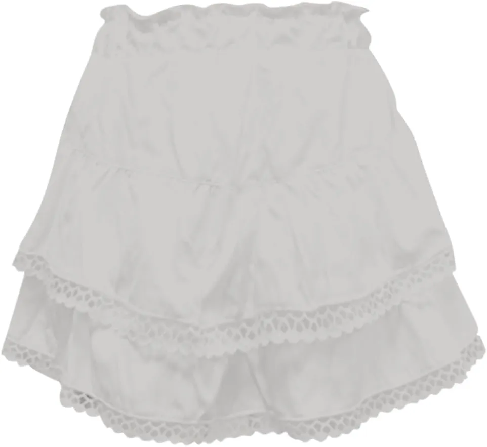 Summer Flowy Skirts for Women Trendy High Waisted Boho Tiered Ruffle Mini Skirt Y2K Cute Layered Golf Tennis Skorts