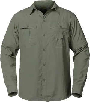Summer Tactical Shirt Men Quick Dry Pockets Cargo Military Shirt Spring Removable Long Sleeve Shirts