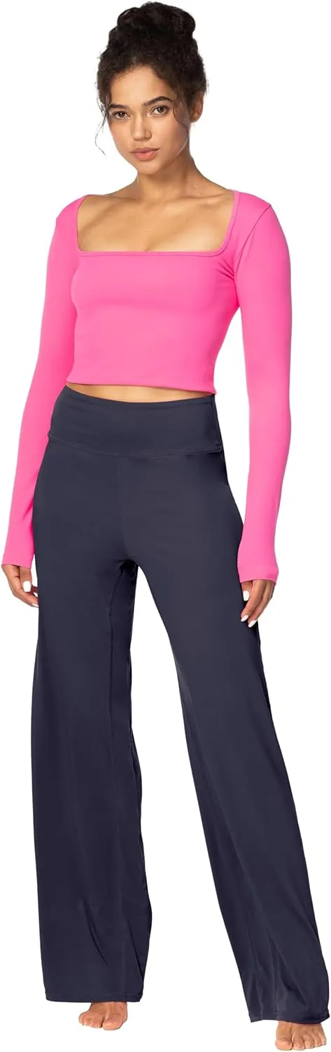 Sunzel Yoga Pants for Women Straight Wide Leg High Waisted Lounge Pants