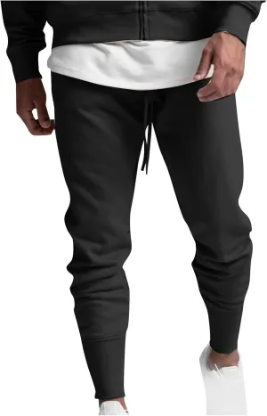 Sweatpants for Men Athletic Drawstring Elastic Bottom Slim Fit Casual Jogger Workout Running Lightweight Casual Pants