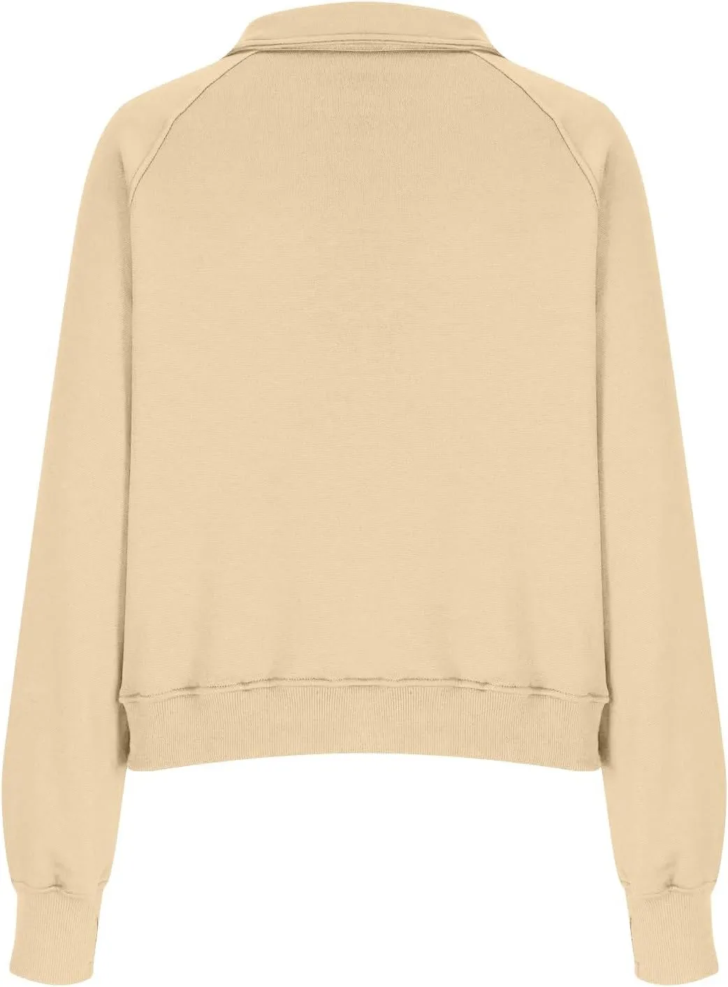 Sweatshirt for Women Half Zip Cropped Pullover Fleece Quarter Zipper Hoodies Fall Outfits Clothes Thumb Hole