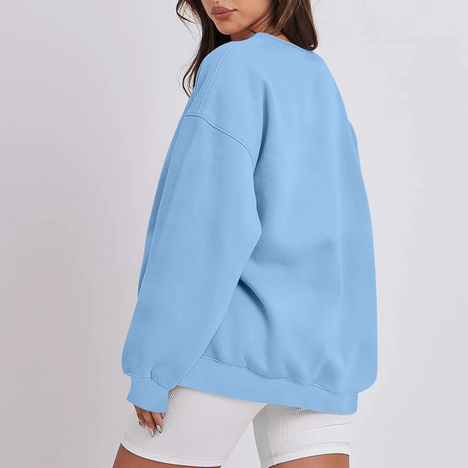 Sweatshirt For Womens Fashion 2023 Oversized Long Sleeve Crewneck Hoodie Sweatshirts Pullover Tops Fall Outfits