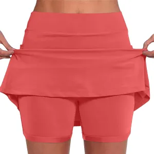 TANGNADE Womens Athletic Tennis Skorts Golf Skirts Summer Shorts for Running Active Workout Sports Running Outfits