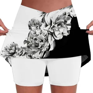Tennis Skirts for Women with Shorts Tummy Control Athletic Golf Clothes High Waist Work Novelty Loose Plus Size Skort
