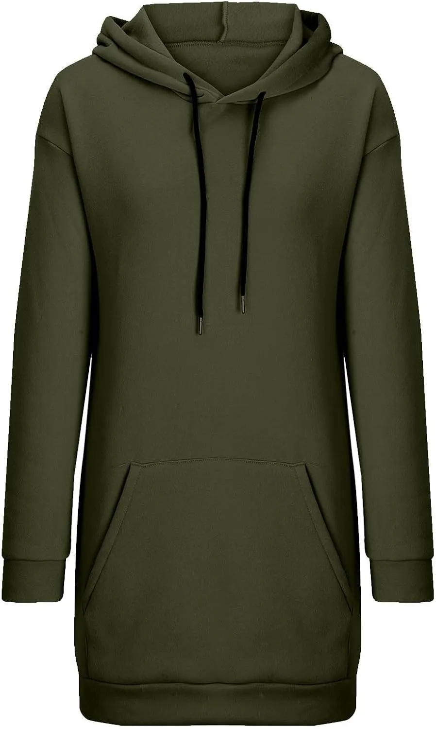 The Warmy Oversized Hoodie Dress for Women Casual Pullover Sweatshirt Long Sleeve with Kangaroo Pocket
