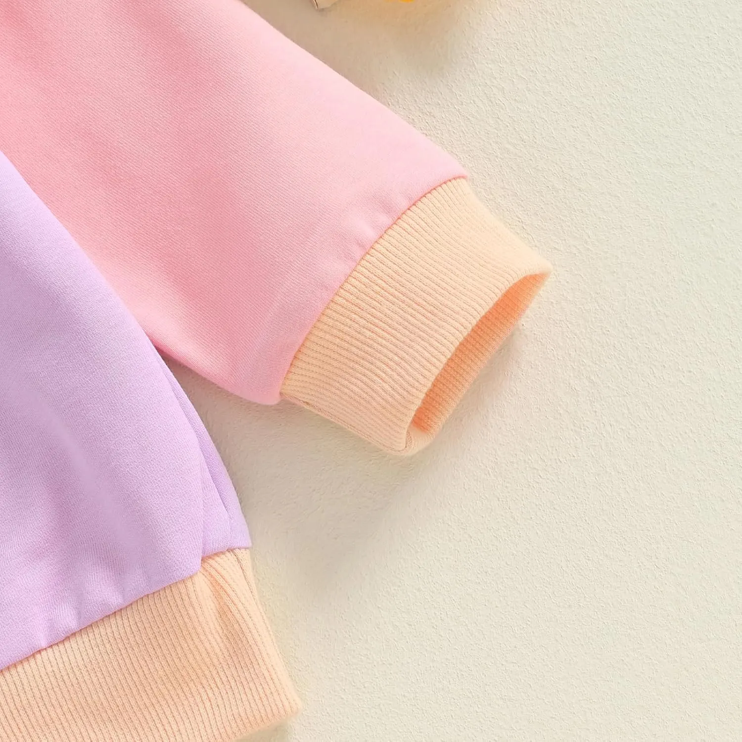Toddler Baby Girl Boy Sweatshirt Color Block Long Sleeve Oversized Crewneck Pullover Tops Fall Winter Outfits