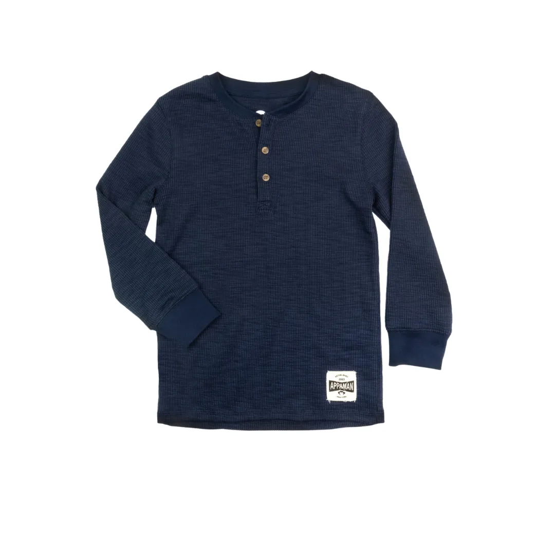 Toddler Henley - Indigo
