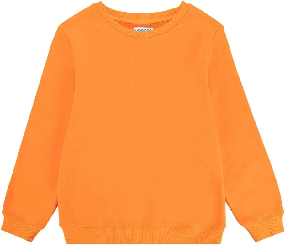 UNACOO Sweatshirt Kids Crewneck Long Sleeve Fleece Sweatshirt Pullover Cotton Tops for Boys or Girls (Age 3-12 Years)