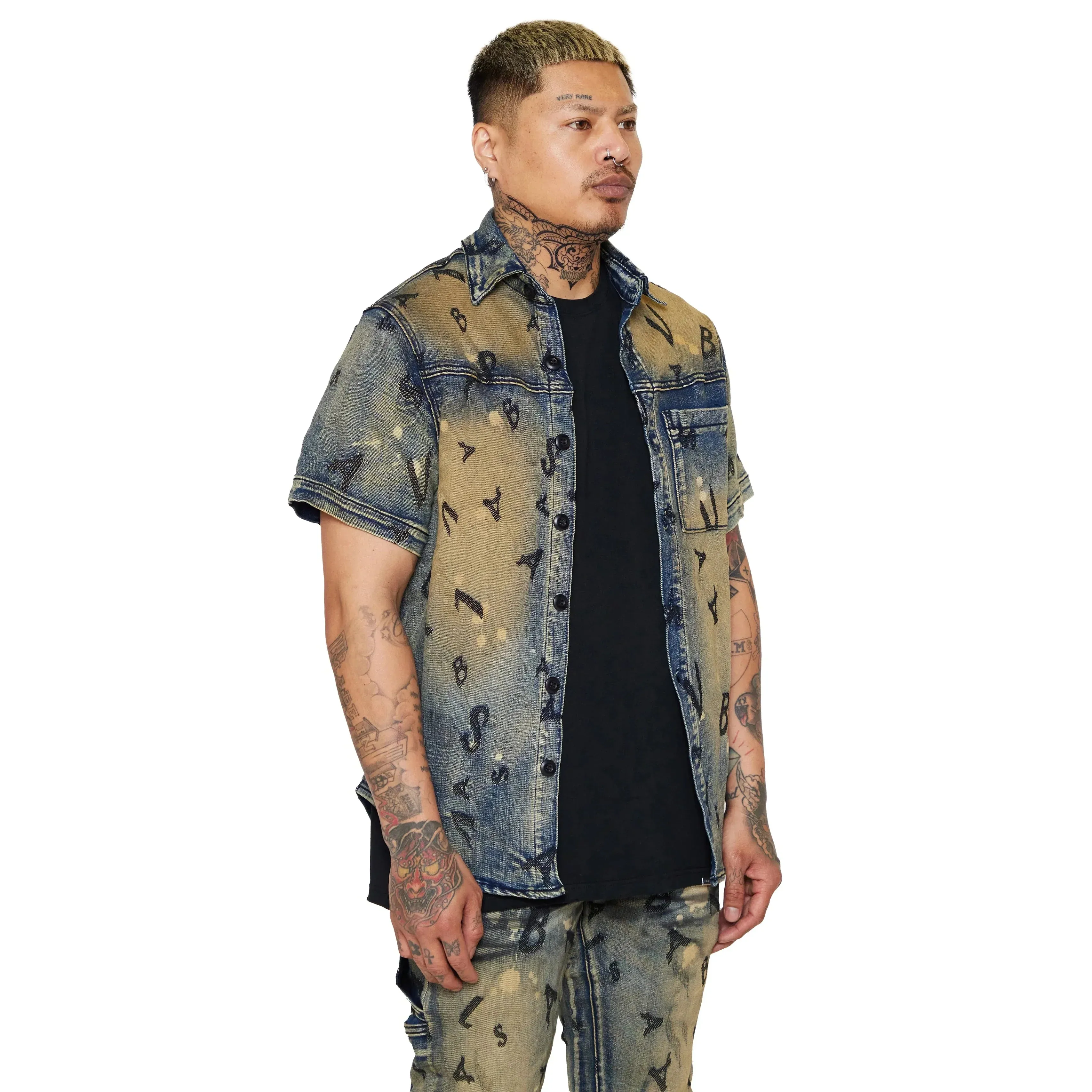 Valabasas "Solitare" Denim Button Up