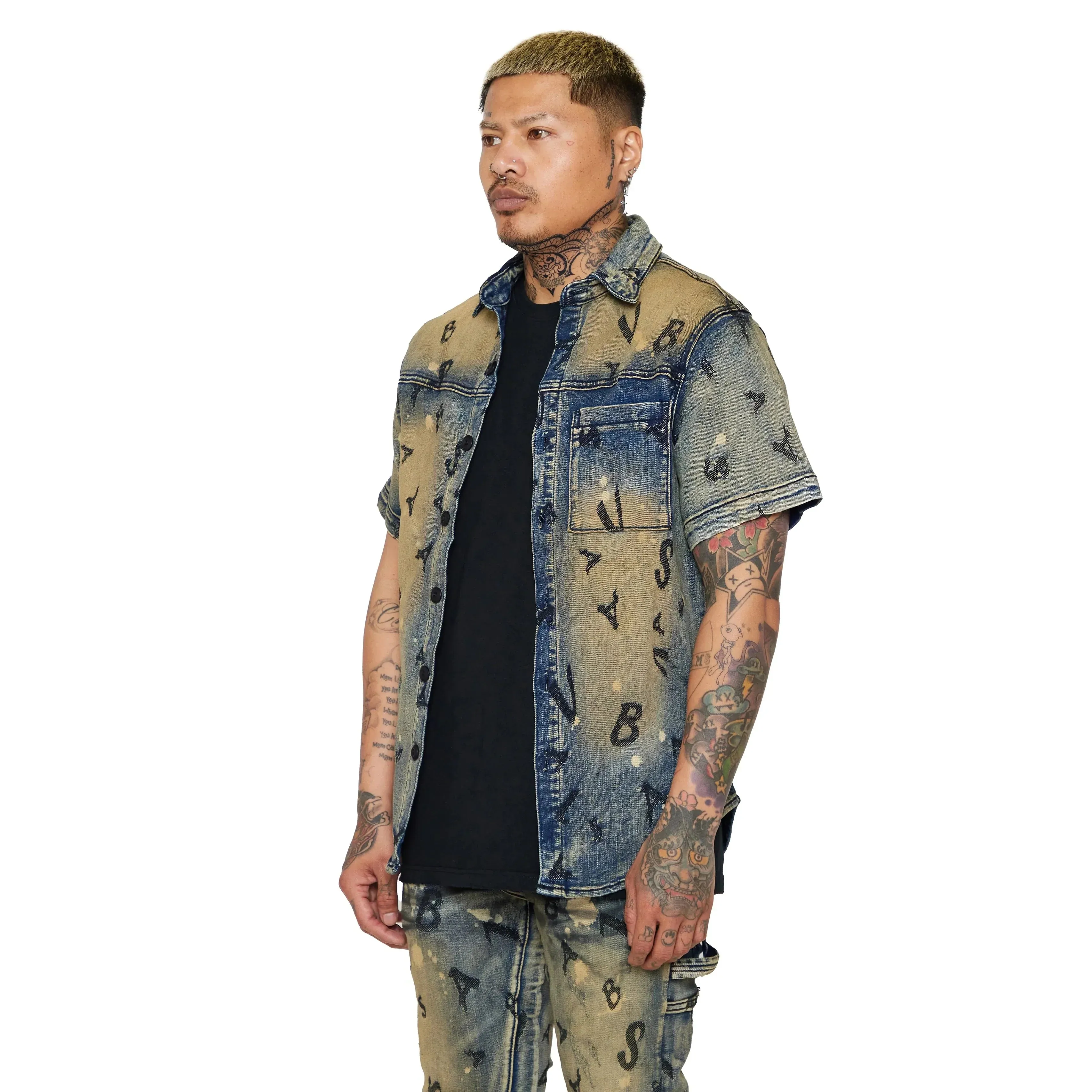 Valabasas "Solitare" Denim Button Up