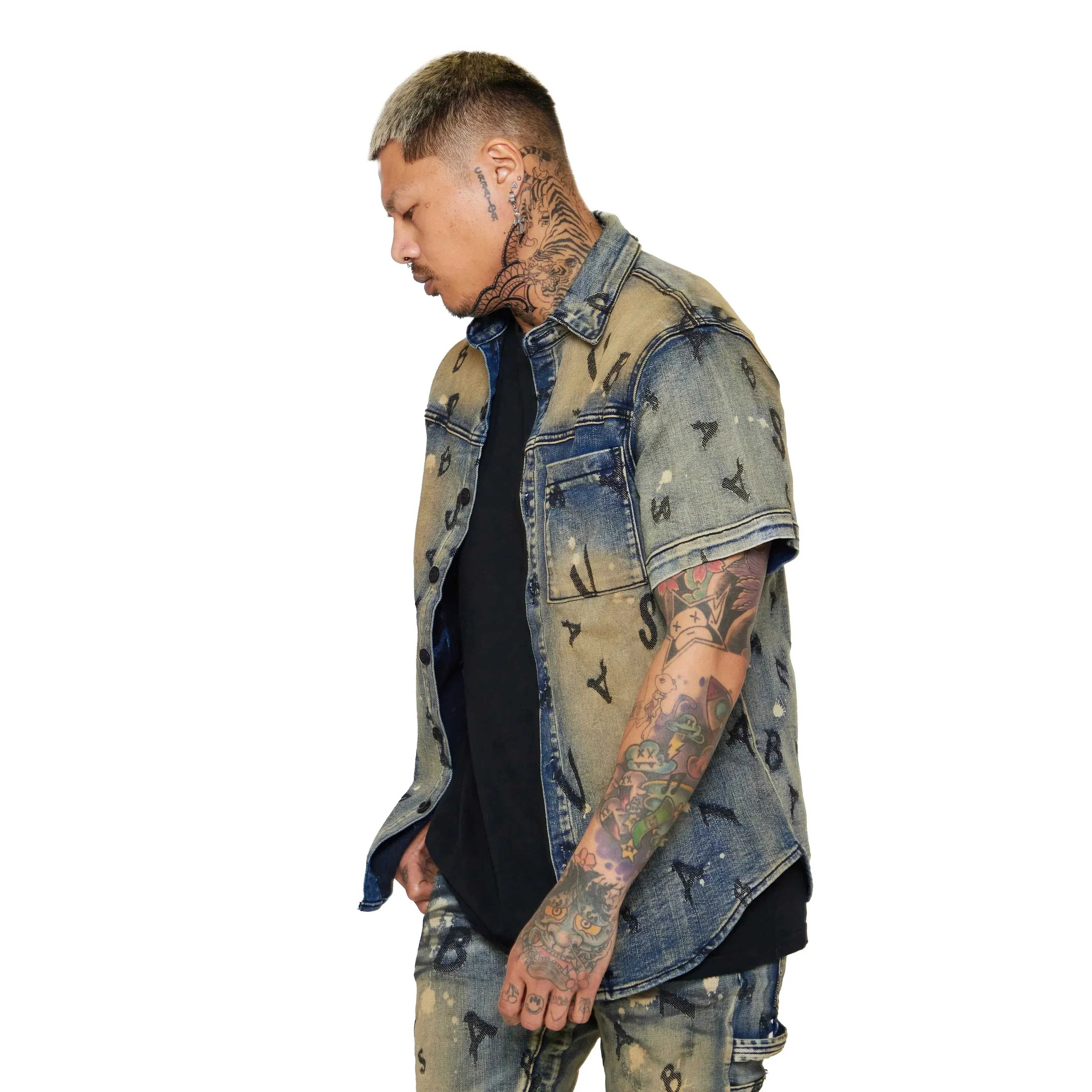 Valabasas "Solitare" Denim Button Up