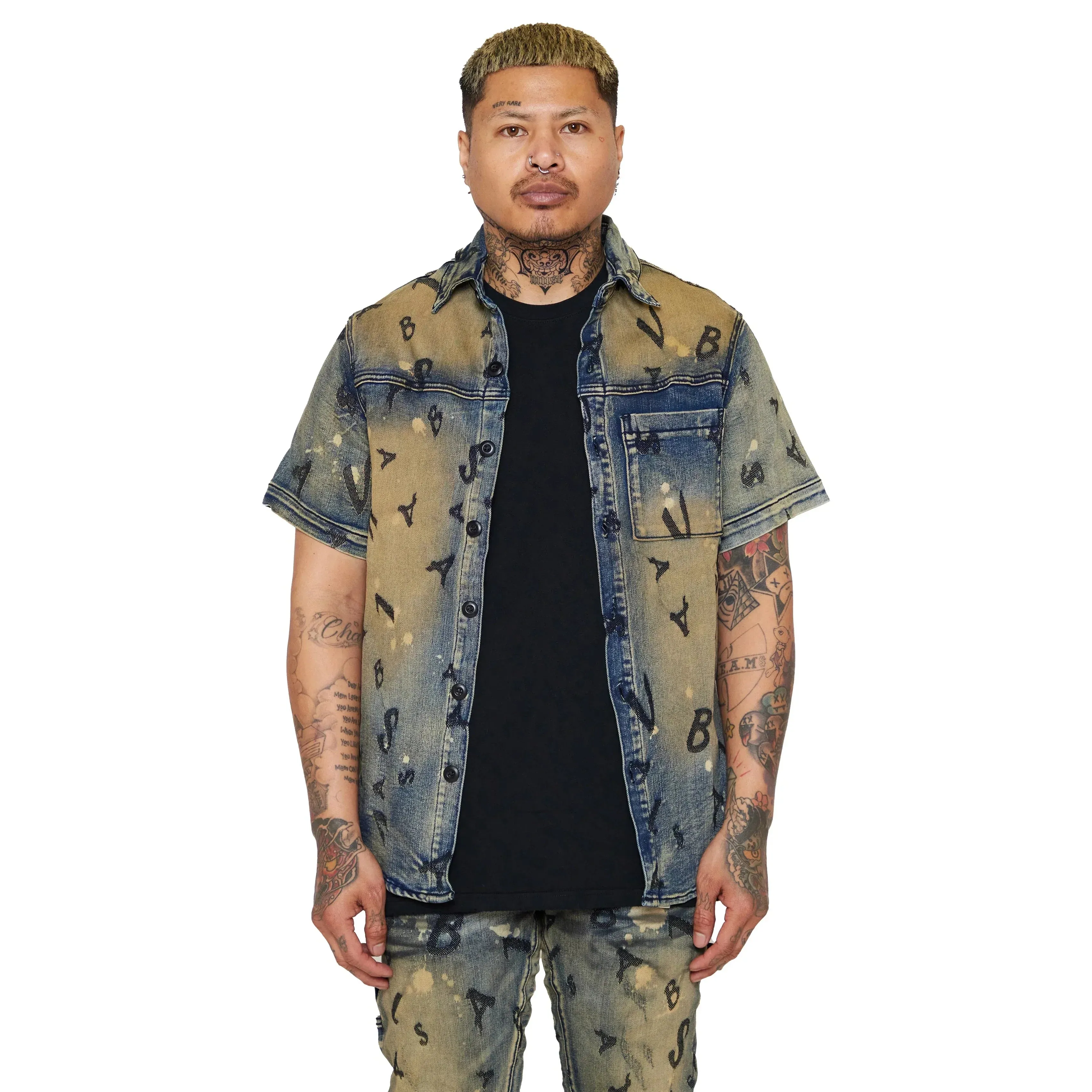 Valabasas "Solitare" Denim Button Up