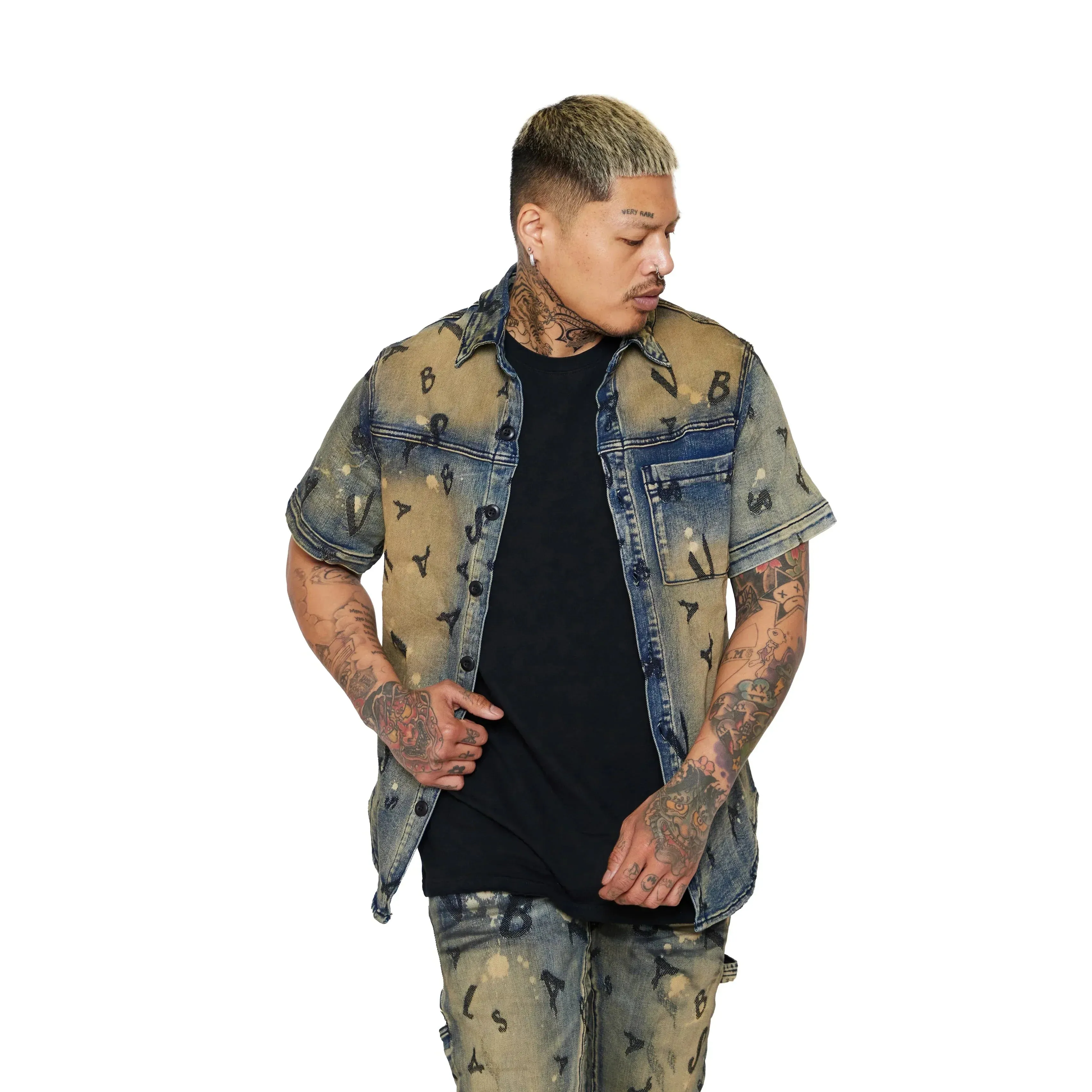 Valabasas "Solitare" Denim Button Up