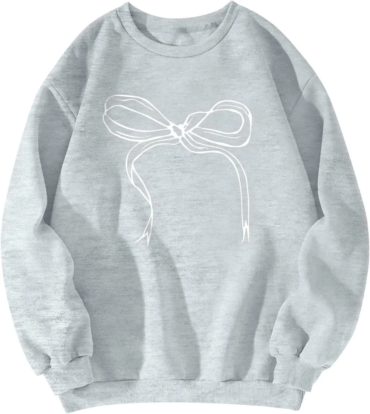 Valentines Sweatshirts for Women Crewneck Comfy Cute Oversized Sweatshirt Baggy Drop Shoulder Cotton Fleece Pullover