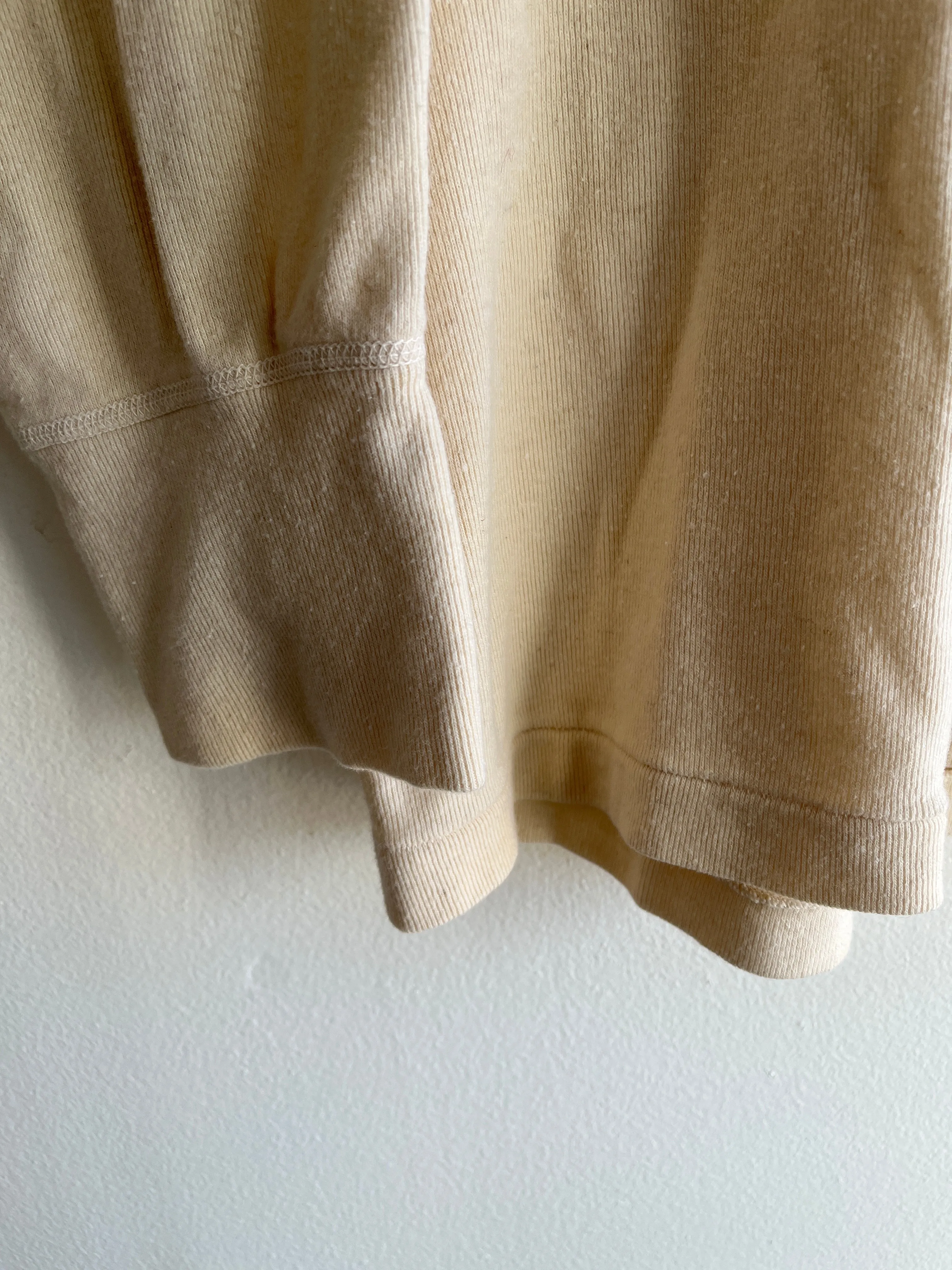Vintage 1960s Military Issue 2-Button Henley Thermal Shirt