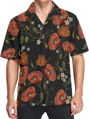 visesunny Mens Unique Pattern Hawaiian Shirt Beach Tropical Button Up Shirts Vacation Cruise Hawaii Summer Clothes
