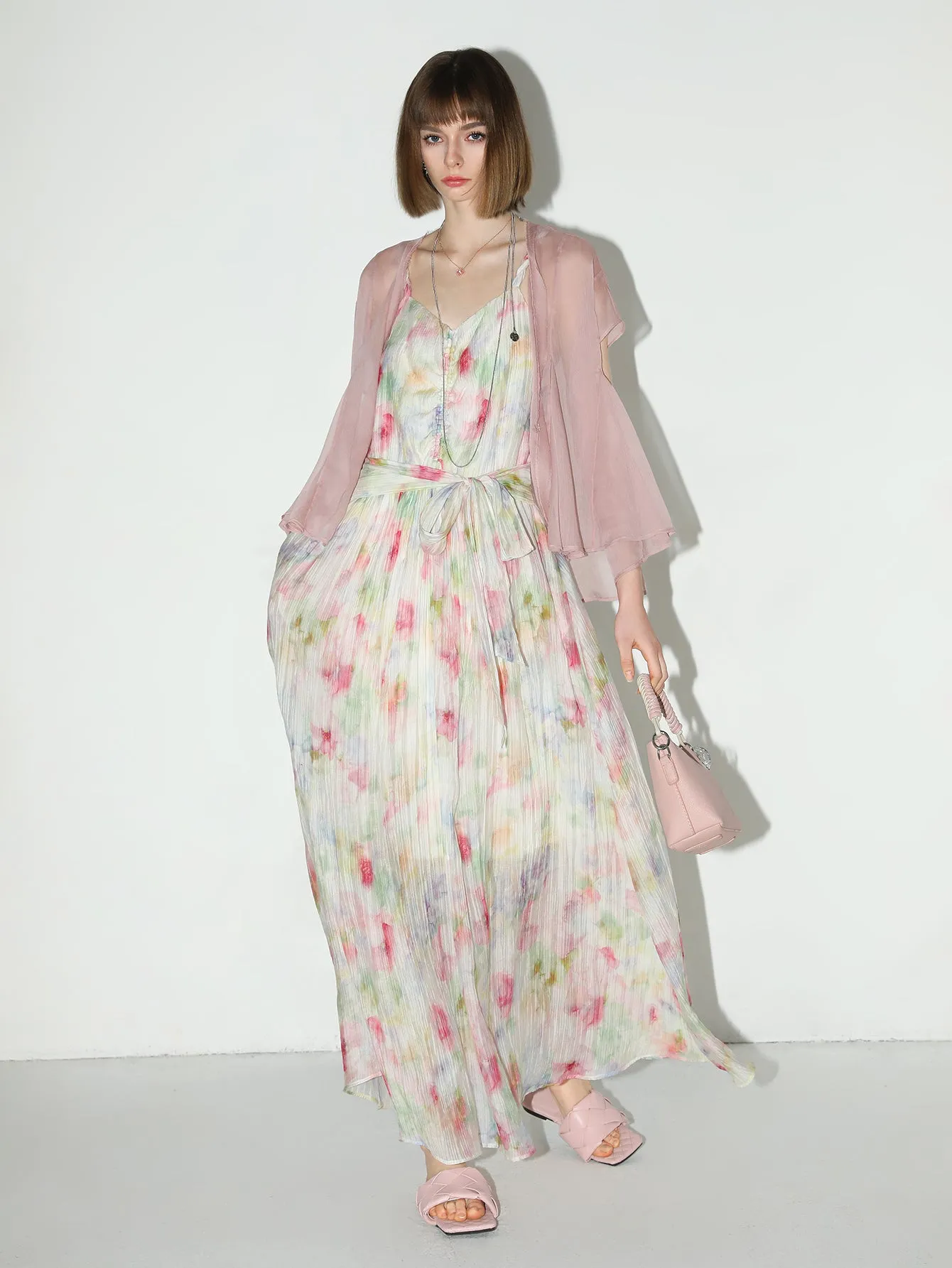 Whimsical Fairy Long Flowy Summer Dress