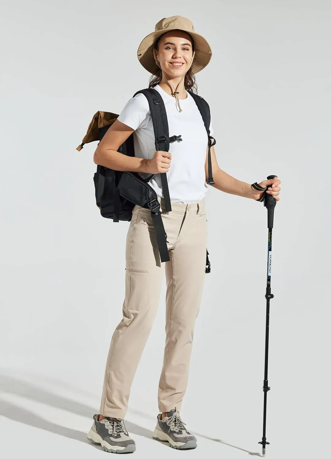 Willit Women's Golf Pants Hiking Cargo Pants Quick Dry Lightweight Outdoor Casual Pants Water Resistant