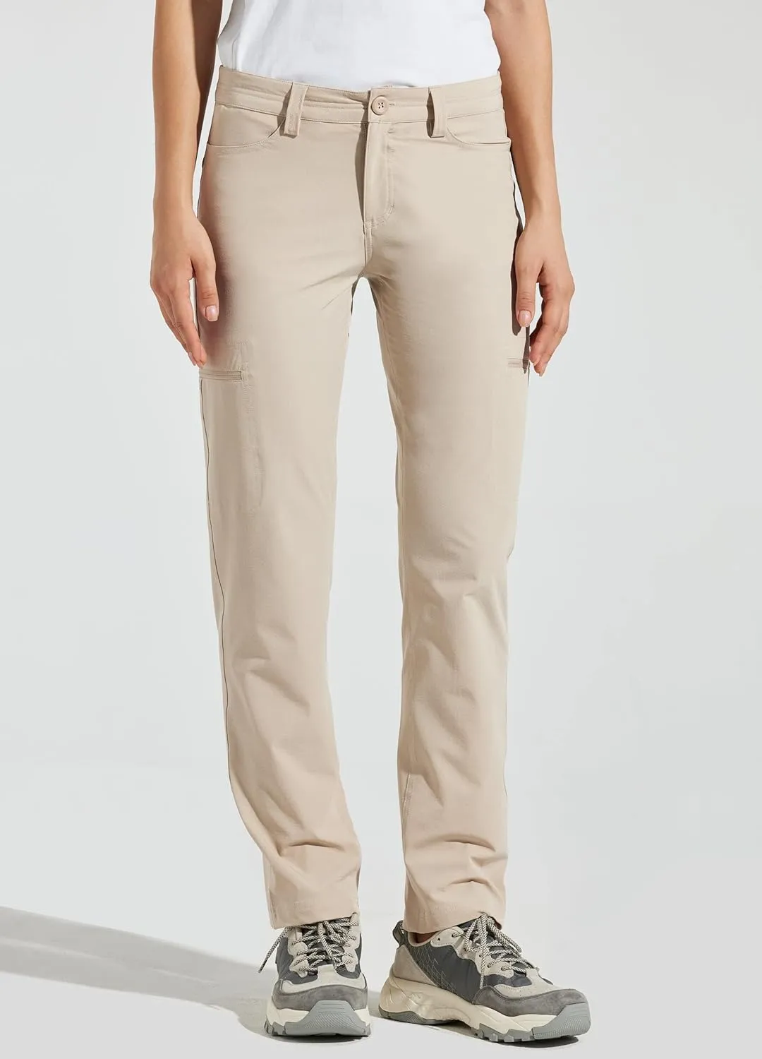 Willit Women's Golf Pants Hiking Cargo Pants Quick Dry Lightweight Outdoor Casual Pants Water Resistant