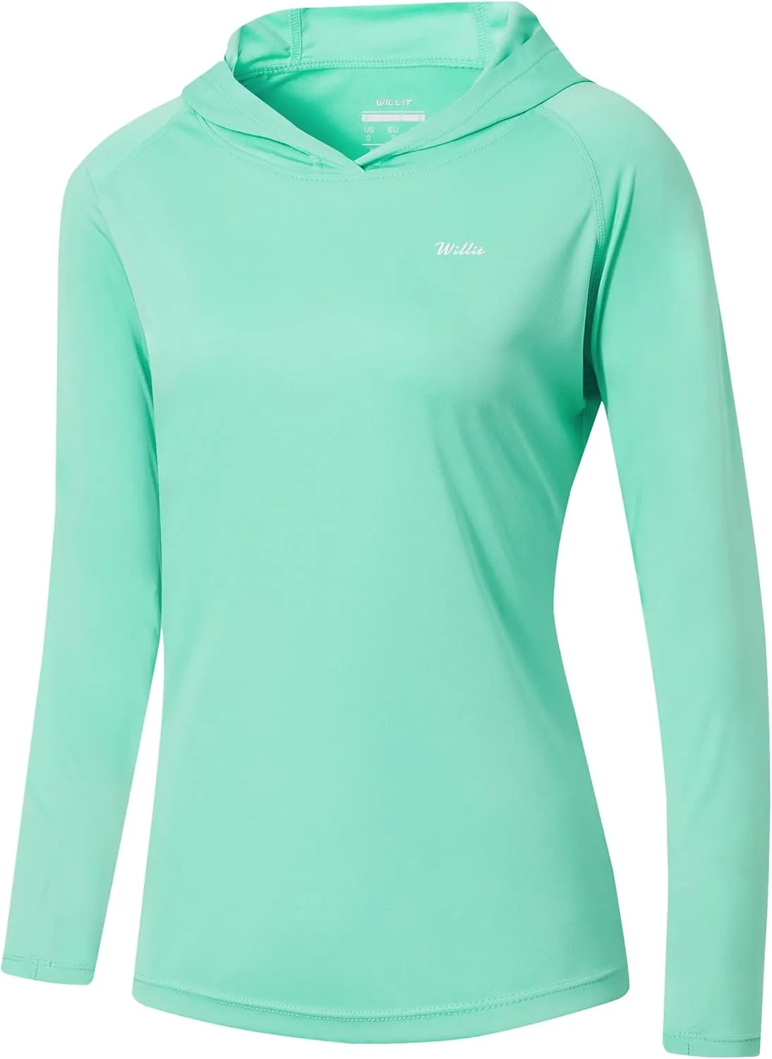Willit Women's UPF 50  Sun Protection Hoodie SPF Shirt long sleeve Hiking Fishing Outdoor Shirt Lightweight Hoodie