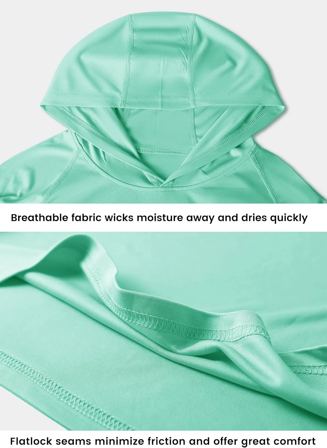 Willit Women's UPF 50  Sun Protection Hoodie SPF Shirt long sleeve Hiking Fishing Outdoor Shirt Lightweight Hoodie