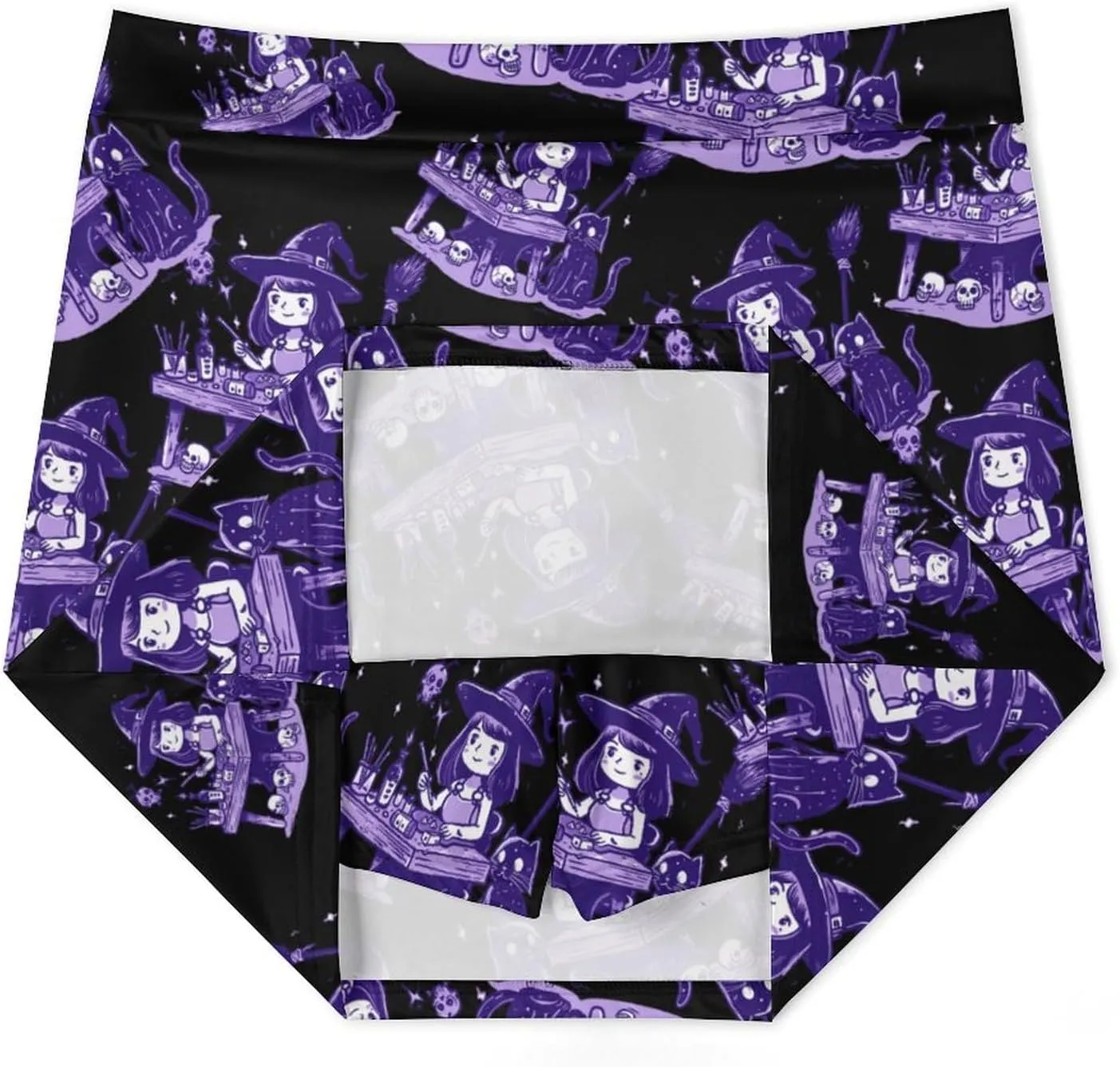 Witch Crafts Women's Skort Athletic Skirt Golf Skorts A-line Skirts with Built-in Shorts Pockets