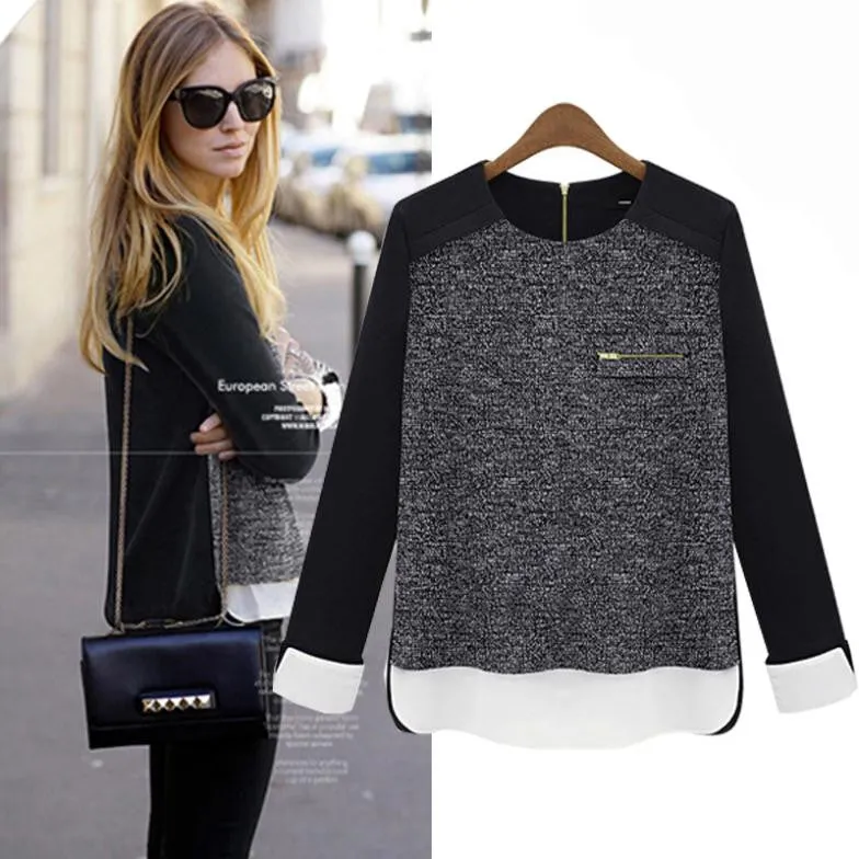 Women Clothes Fashion Blusas Femininas Sweatshirts Tops Vintage Black Long Sleeve hoodies sport suit