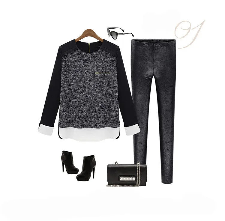Women Clothes Fashion Blusas Femininas Sweatshirts Tops Vintage Black Long Sleeve hoodies sport suit