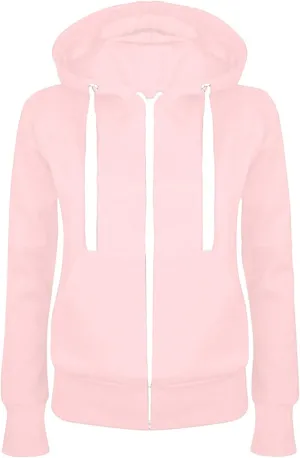 Women Fall Hoodies Long Sleeve Full Zip Up Sweatshirts Jackets Casual Comfy Fall Outfits Winter Clothes 2024